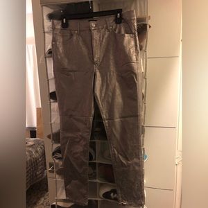 MUST GO - Express Metallic Waxed Pants